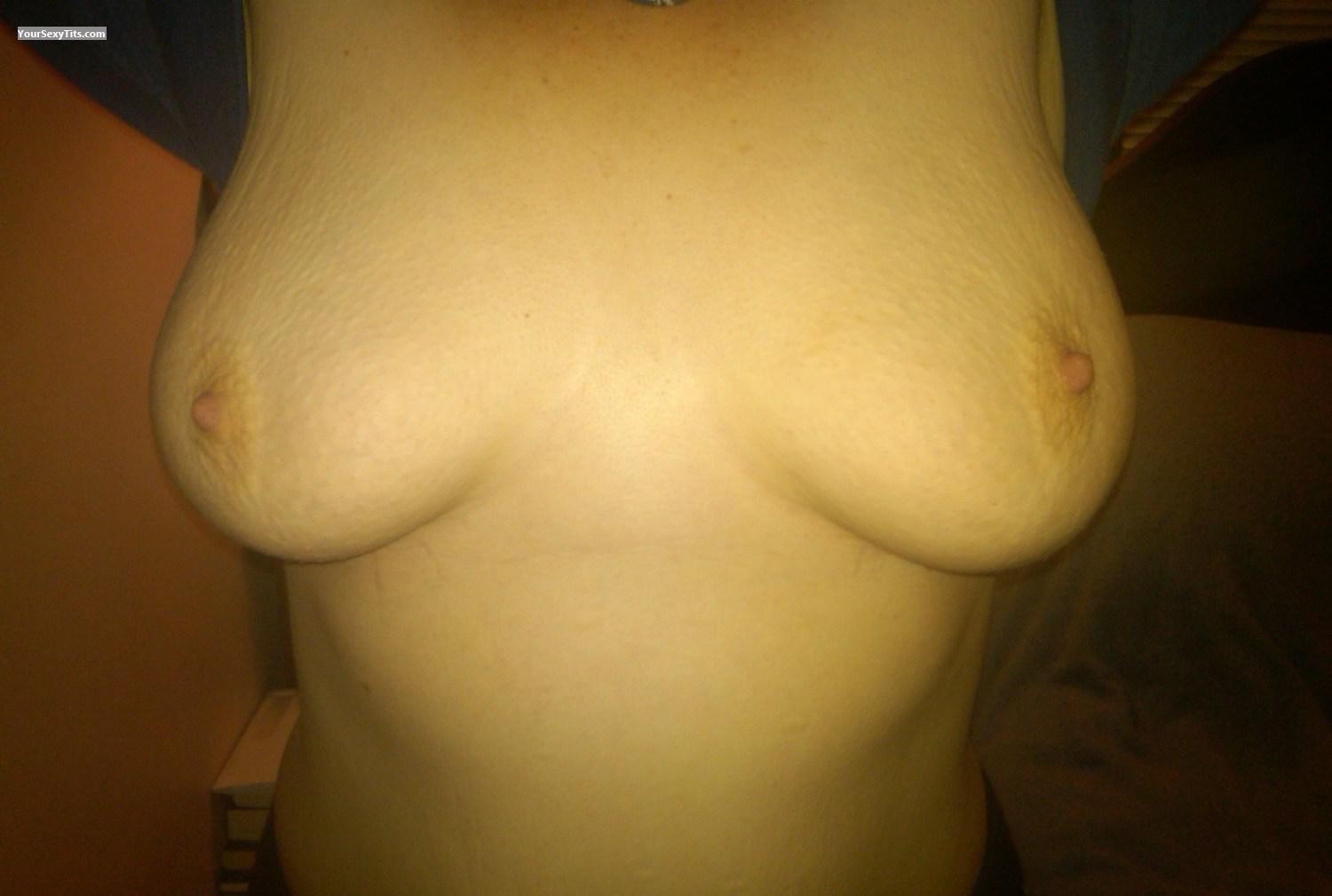 Tit Flash: Wife's Big Tits - Christina from United Kingdom